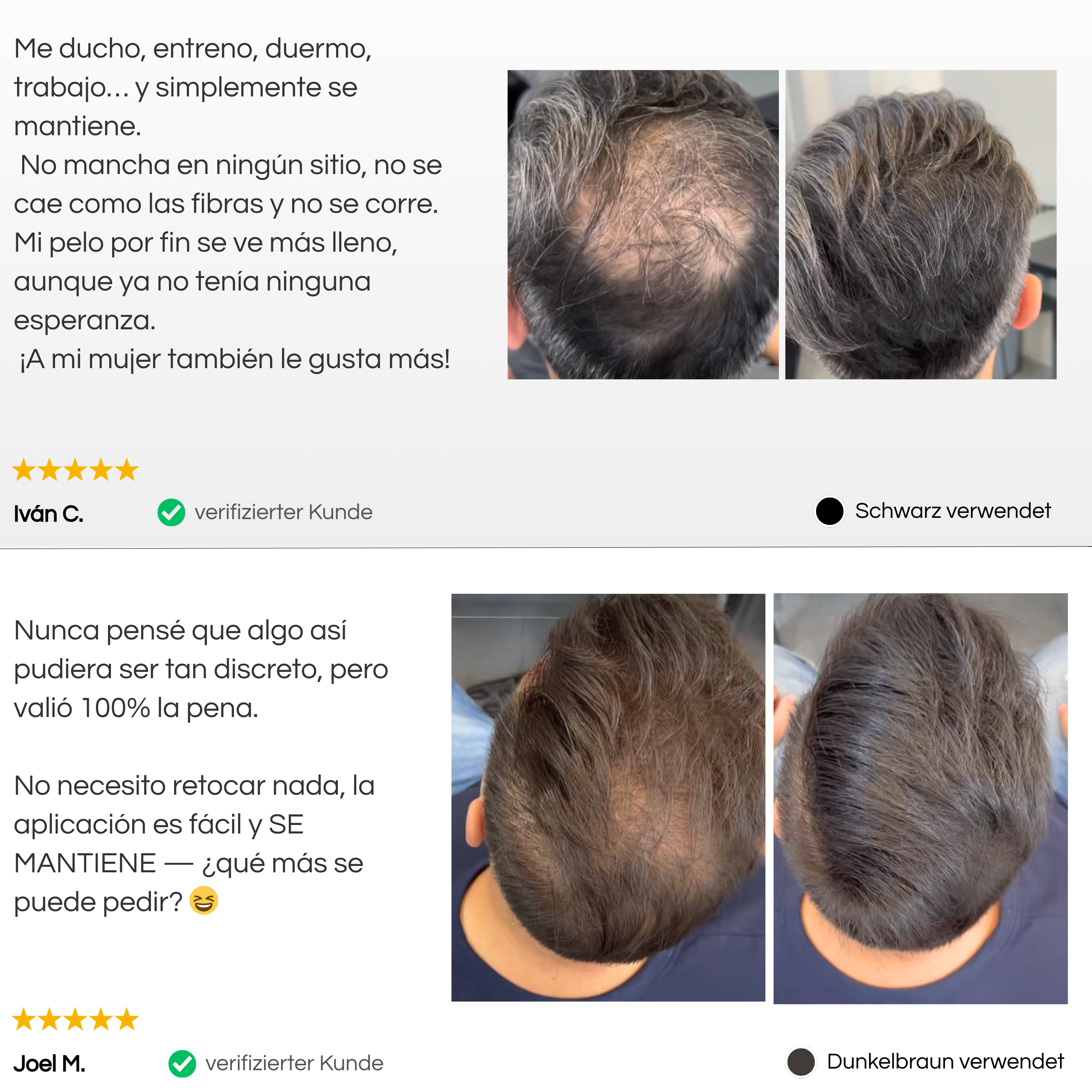 TrueShade™ - Cubre la caída del pelo hasta por 7 días seguidos. Natural y totalmente invisible