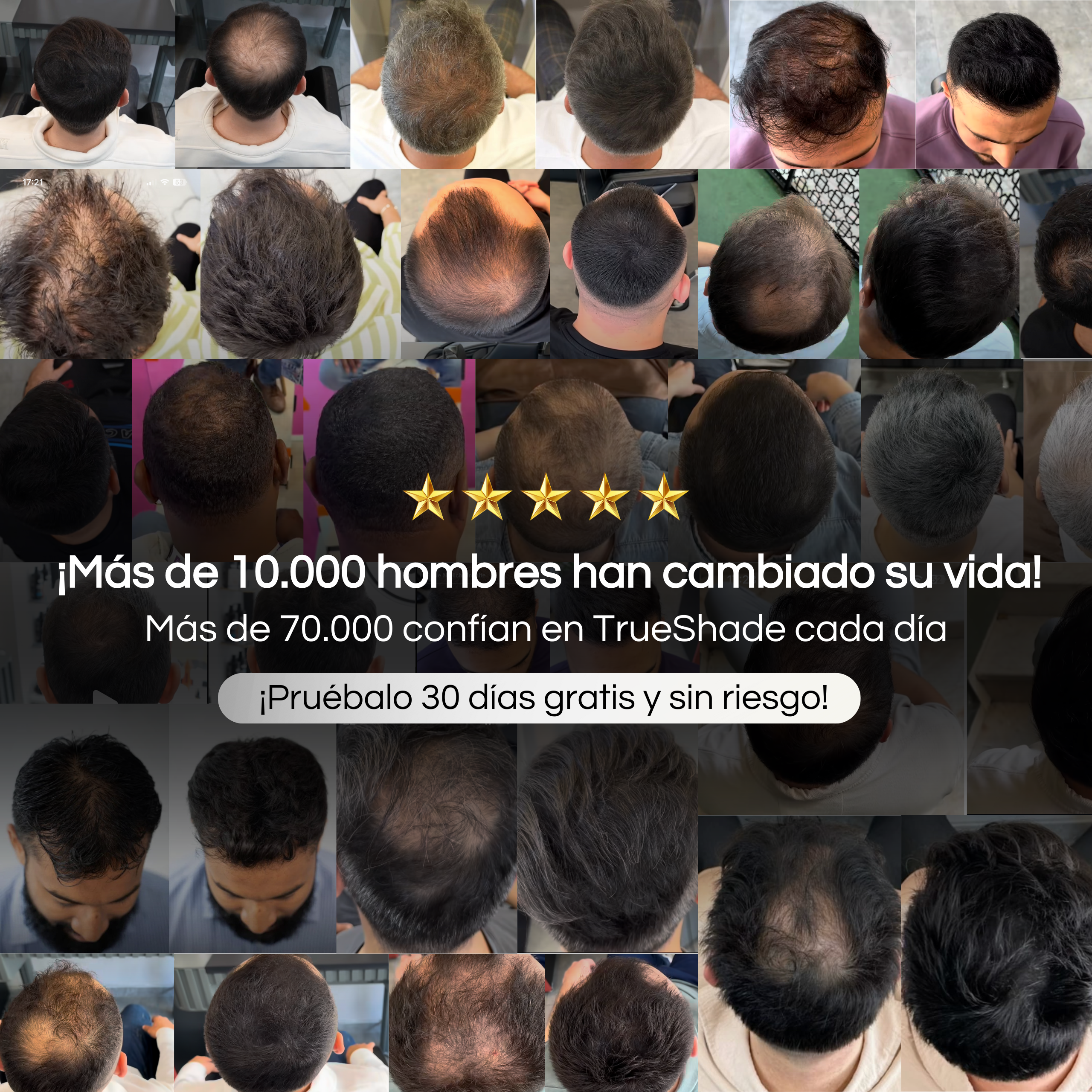 TrueShade™ - Cubre la caída del pelo hasta por 7 días seguidos. Natural y totalmente invisible