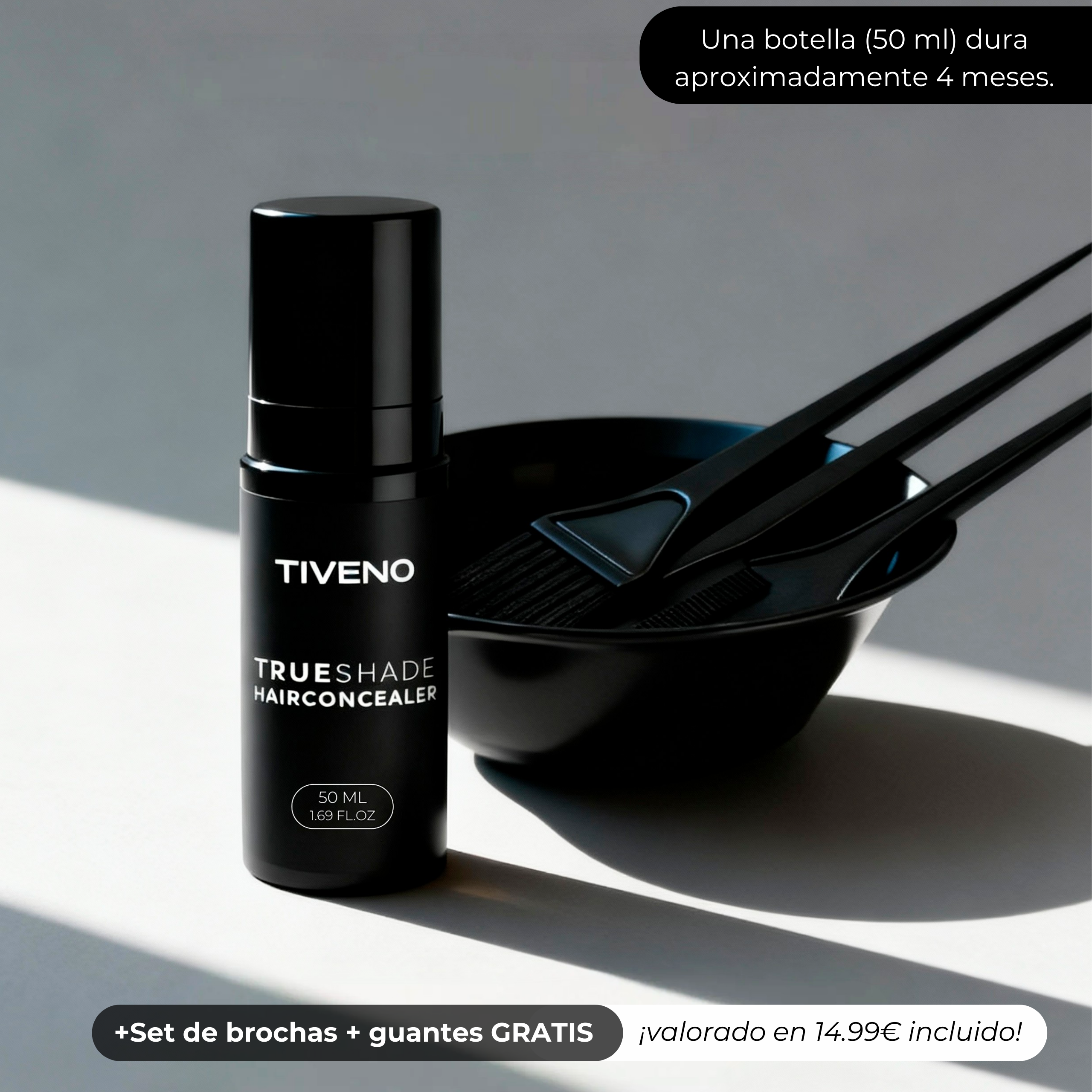 TrueShade™ - Cubre la caída del pelo hasta por 7 días seguidos. Natural y totalmente invisible