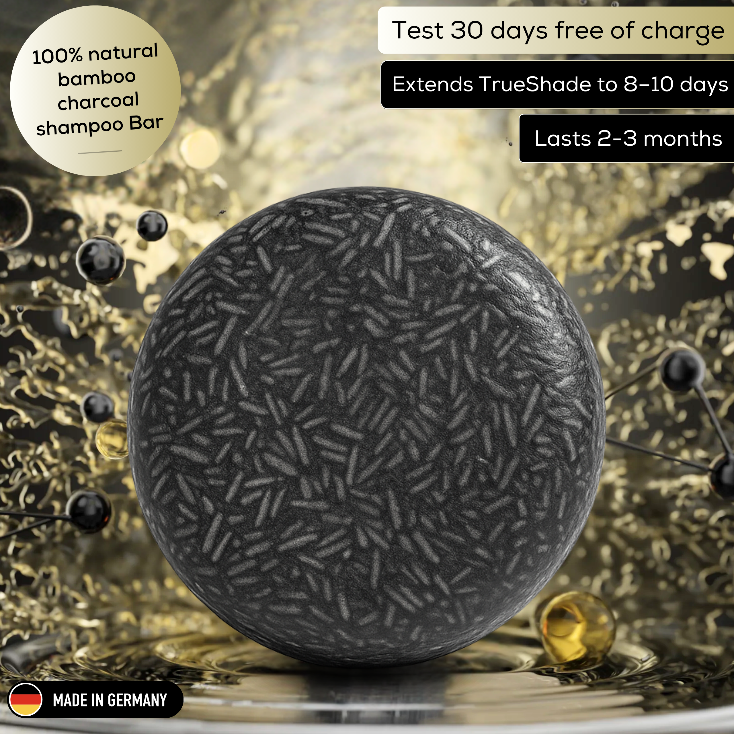 ShadeBar™ - 100% natural - bamboo charcoal shampoo Bar