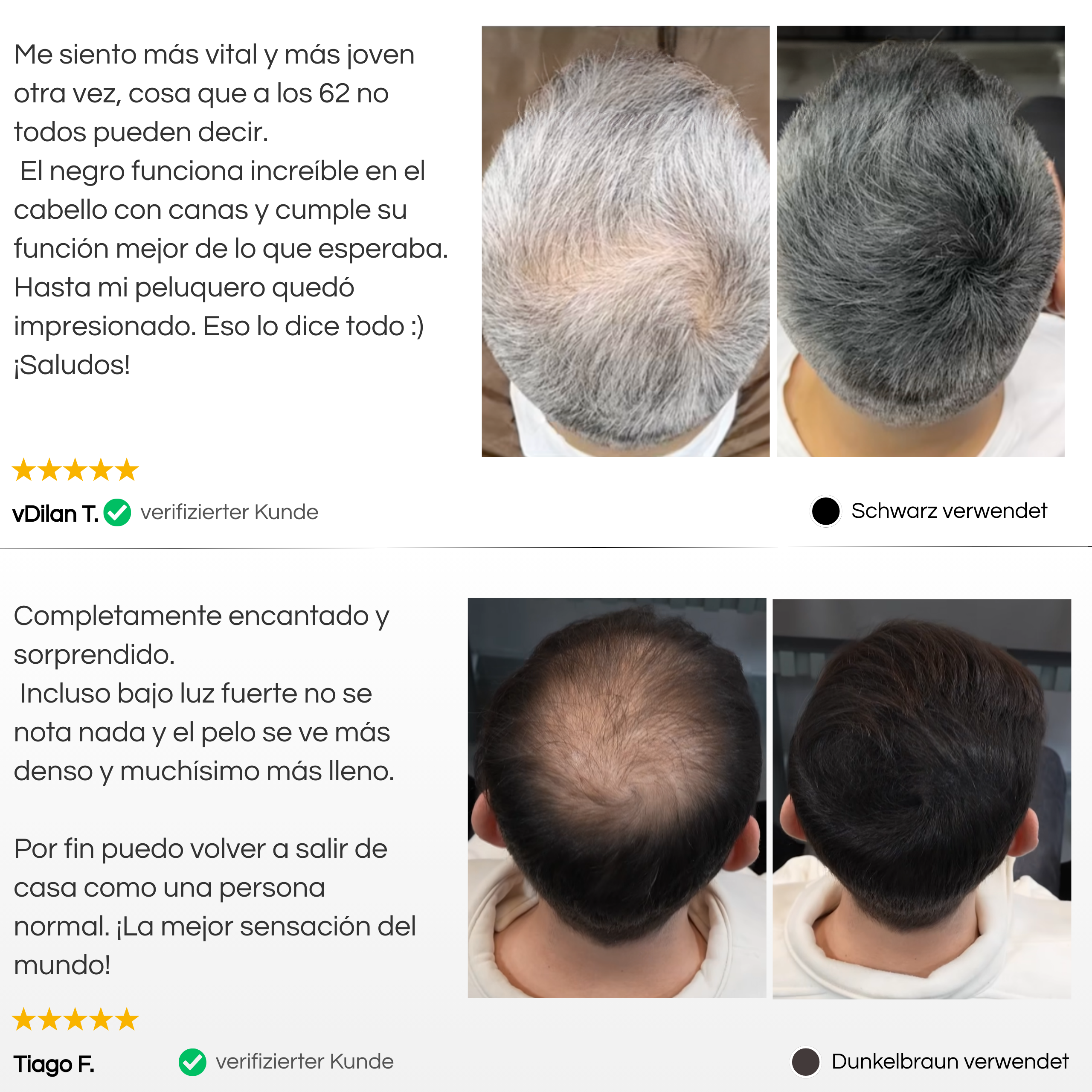 TrueShade™ - Cubre la caída del pelo hasta por 7 días seguidos. Natural y totalmente invisible