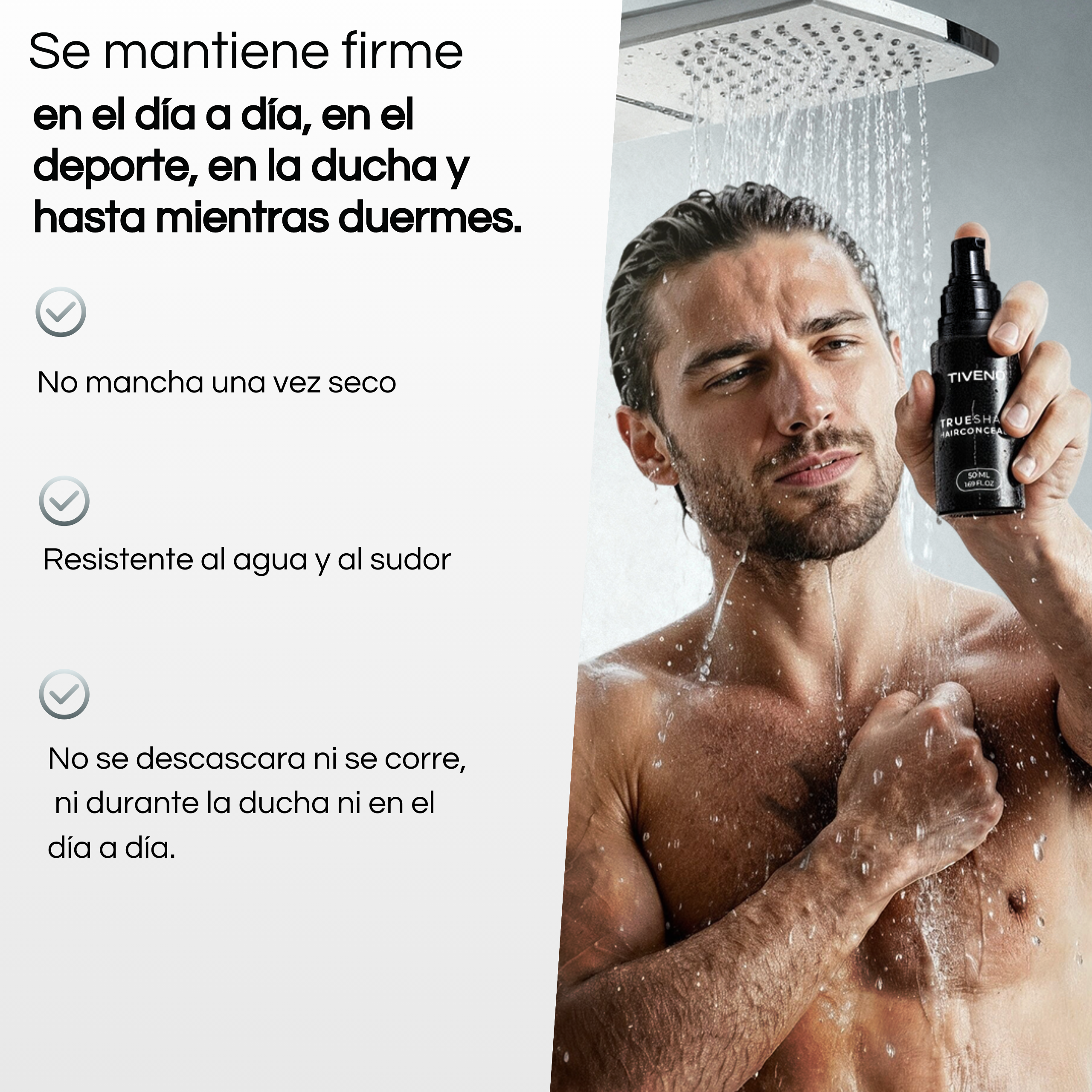 TrueShade™ - Cubre la caída del pelo hasta por 7 días seguidos. Natural y totalmente invisible